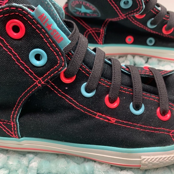 Converse All Star Canvas Chuck Taylor Aqua & Pink - Picture 11 of 15